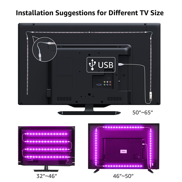 How to Install LED Strip Lights for TV