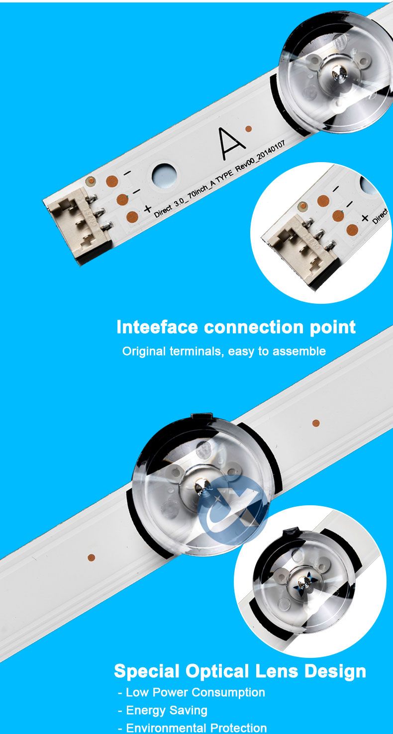 LG 70LB LG INNOTEK DIRECT 3.0 70INCH A TYPE REV01_20140310 582m 582mm 446mm 6v 2w 4led 6led 6led 8A 8B 8C  TV Backlight Strip XY-0011-SET