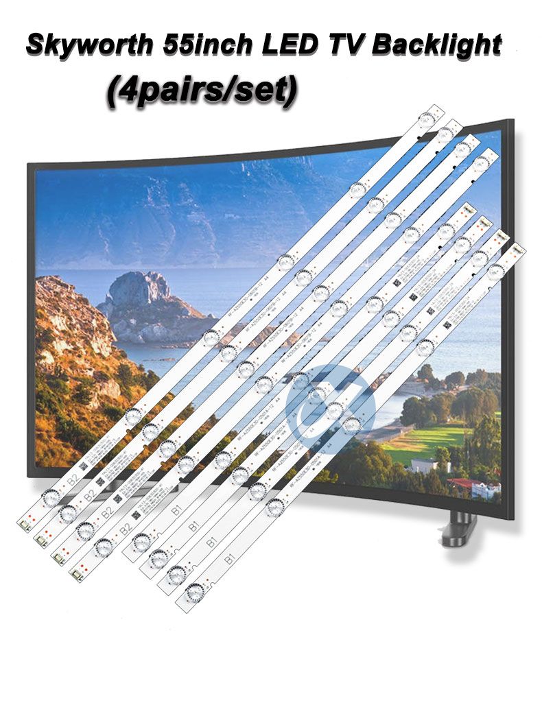 Skyworth 55inch 6 5led RF-AZ550E30-0501A-20 A2 556mm 6led 467mm 5led 4Pairs/set TV Backlight Strip XY-0025-SET