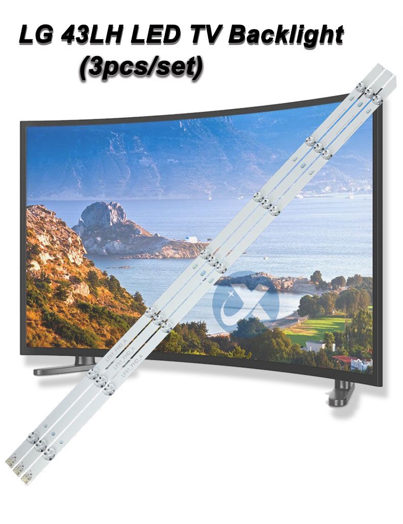 LG 43LH51 Innotek 15.5Y 43inch_FHD 860mm 3v 1w 7led 3pcs/set TV Backlight Strip XY-0031