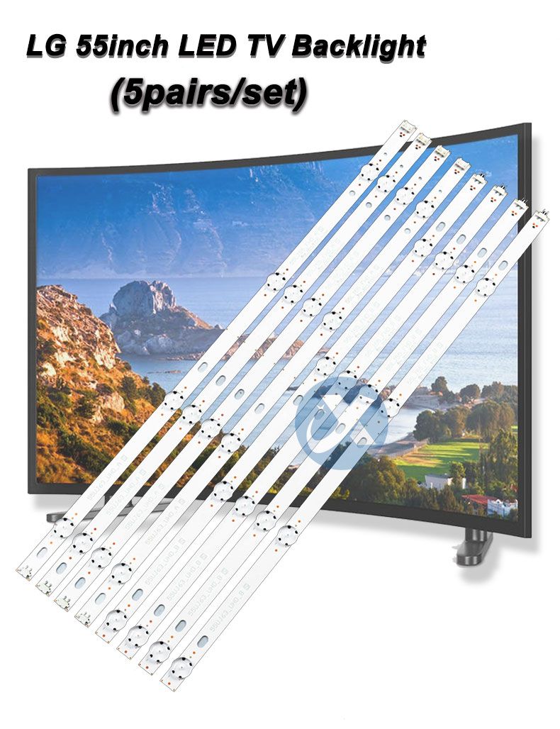 LG 55UJ 55UJ63_UHD 55LJ55_FHD_A/B SSC-55LJ55/55UJ63 548mm  4led 4led 5pairs/set TV Backlight Strip XY-0038-SET