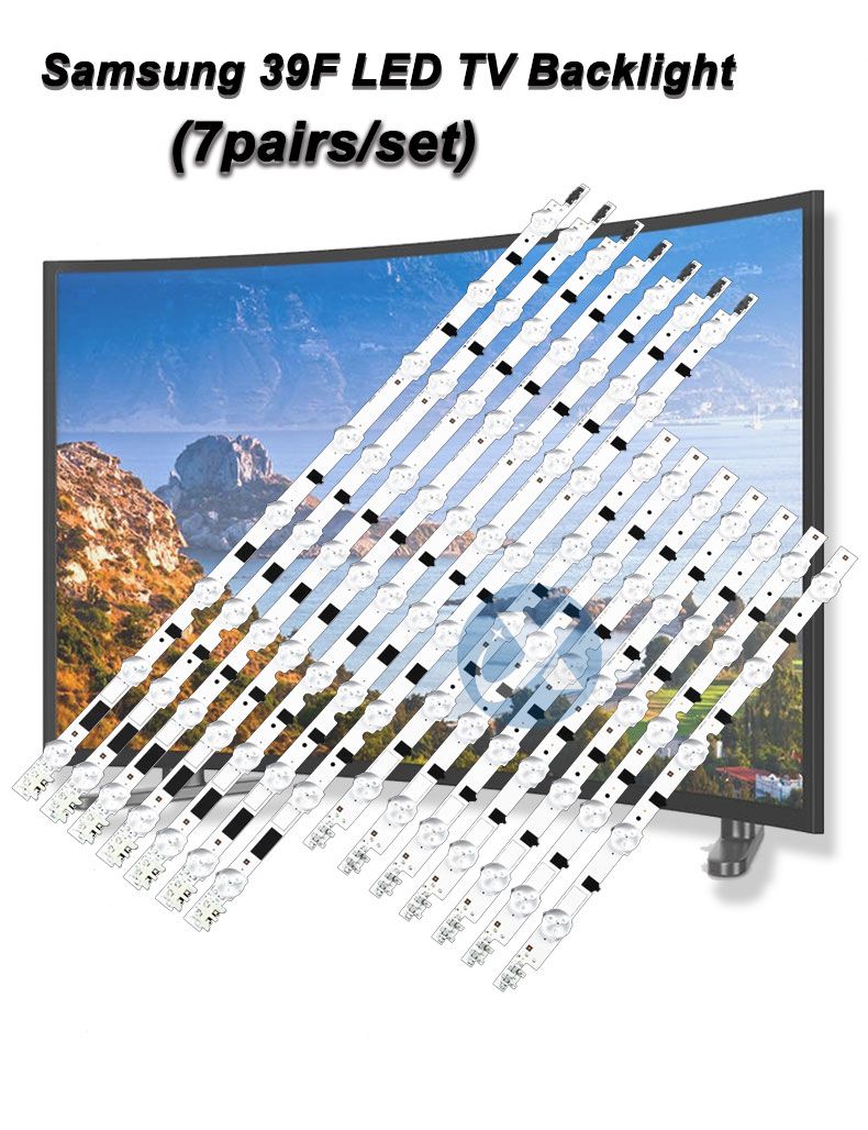 Samsung 39f D2GE-390SCA-R3  322mm 500mm 3v 1w 8 5led 7pairs/set TV Backlight Strip XY-0042-SET