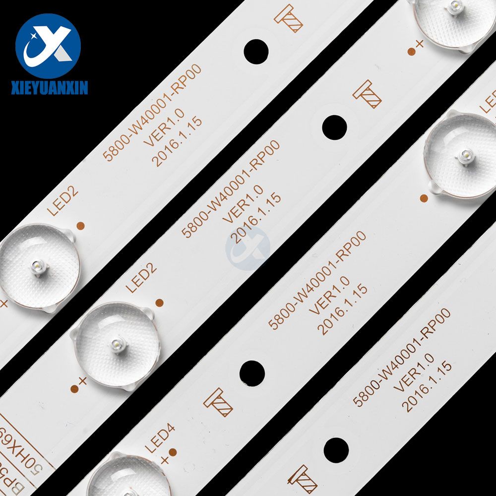 Skyworth 5800-W40001-LP00 5800-W40001-RP00 40inch L:405mm 5led R:315mm 3V 1W 4led 3Pairs/set LED TV Backlight XY-0600-SET