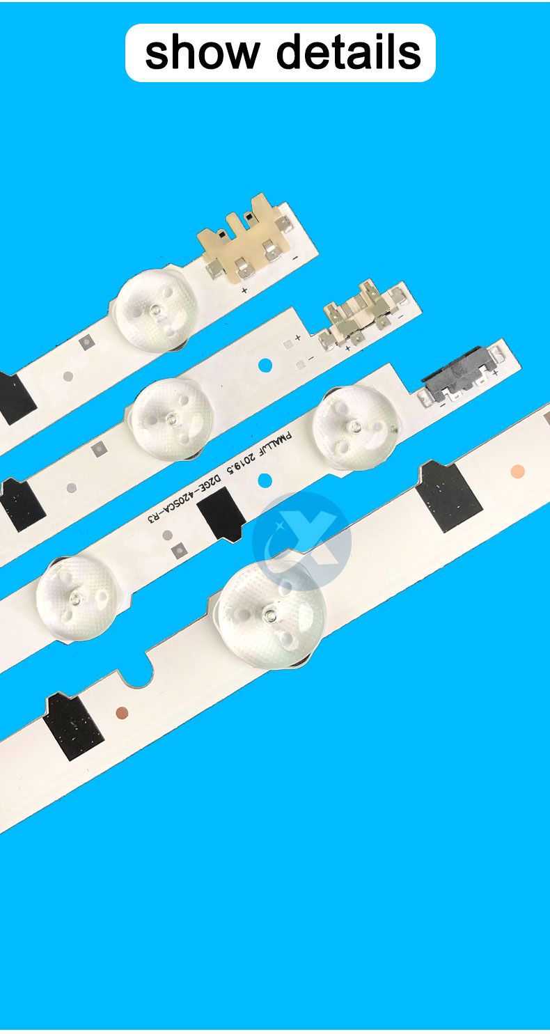 Samsung 42f D2GE-420SCA-R3(13.01.07)  346mm  554mm 7pairs/set TV Backlight Strip 3v 1w 9 5led XY-0044-SET