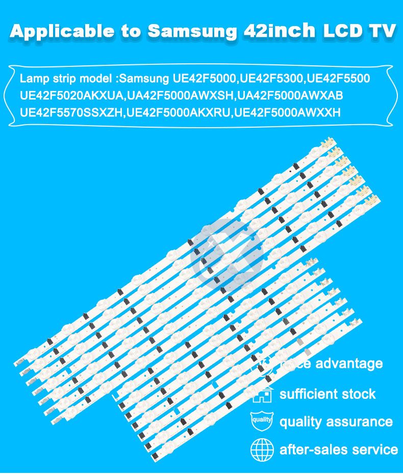 Samsung 42f D2GE-420SCA-R3(13.01.07)  346mm  554mm 7pairs/set TV Backlight Strip 3v 1w 9 5led XY-0044-SET