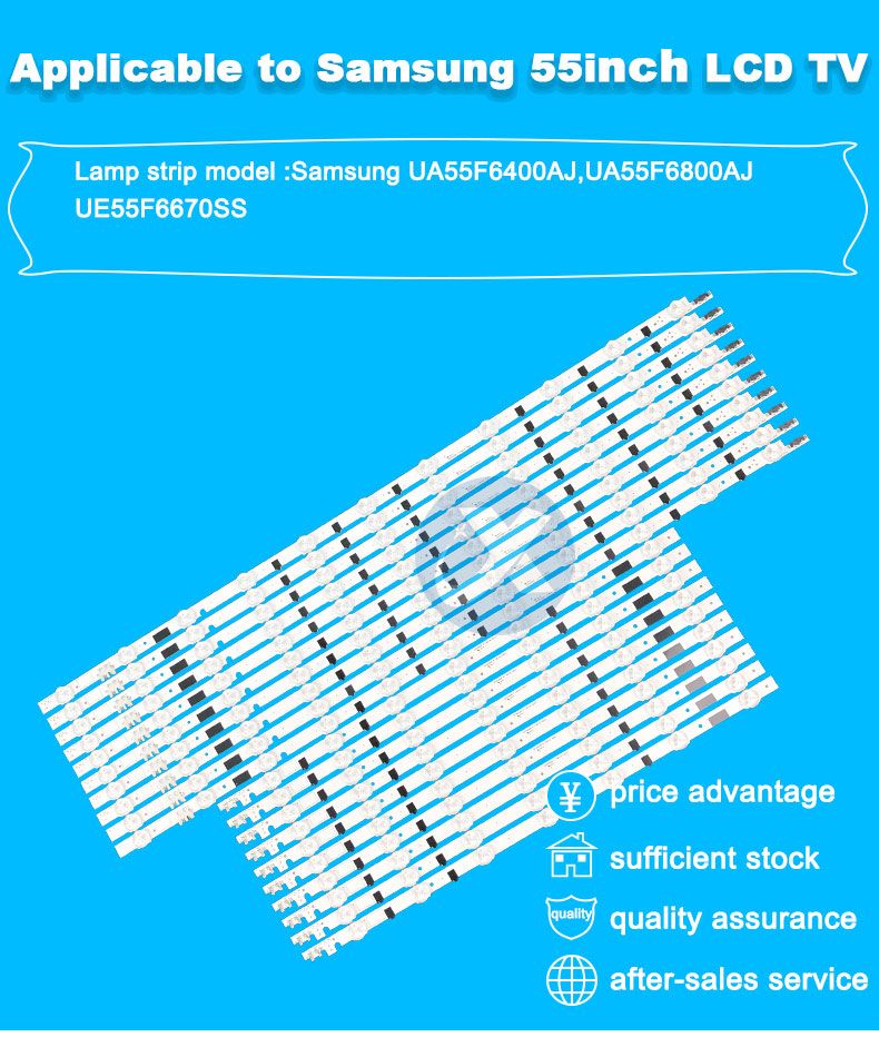 Samsung 55F D2GE-550SCA-R3 466mm 704mm 3v 1w 11 7led 10pairs/set TV Backlight Strip XY-0047-SET