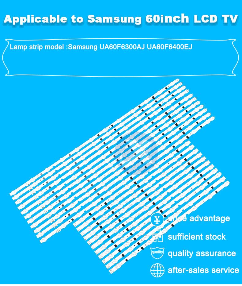 Samsung 60F SAMSUNG 2013SVS60F R 8 REV2.3 130130 509mm 780mm 3v 1w 8led 12led 11pairs/set TV Backlight Strip XY-0048-SET