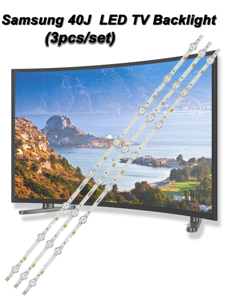 Samsung 40J 8led V5DN-395SM0-R3 773mm 3v 1w 8led 3pcs/set TV Backlight Strip XY-0051