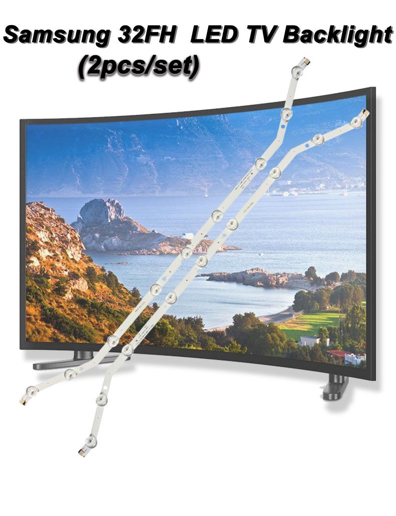 Samsung 32FH D3GE-320SM0-R2 LM41-00001R 586mm 3v 1w 9led 2pcs/set TV Backlight Strip XY-0065