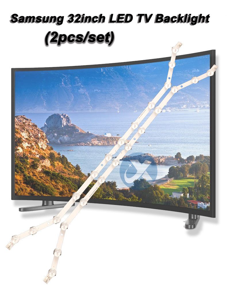 Samsung curved 32FH D3GE-320SM1-R2[13.07.10] 586mm 3v 1w 12led  2pcs/set TV Backlight Strip XY-0066