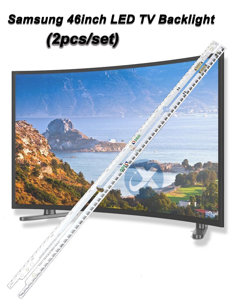 Samsung 46es 3D SAMSUNG 2012SVS46 732NNB LEFT60 2D REV1.2 120418 348mm 6v 2w 44led 2pcs/set TV ELED Backlight Strip ELED-0005