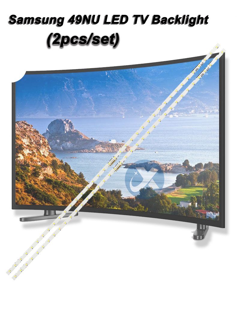 Samsung 49NU JLE490K2330-408BS-R7P-M-HF AOT-49-NU7300-2X38 540mm  6v 2w 38led 2pcs/set TV ELED Backlight Strip ELED-0011